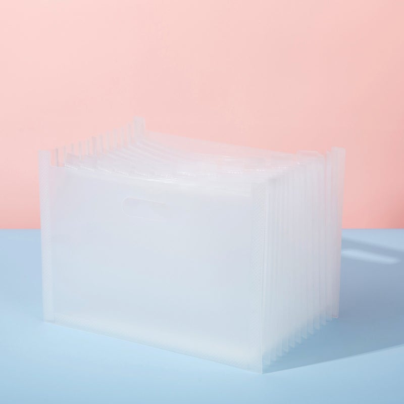Vertical Portable Folder Retractable Accordion Bag Multi-Layer Primary School Student Paper Organizer High School Student Classification Large Capacity - Image 1